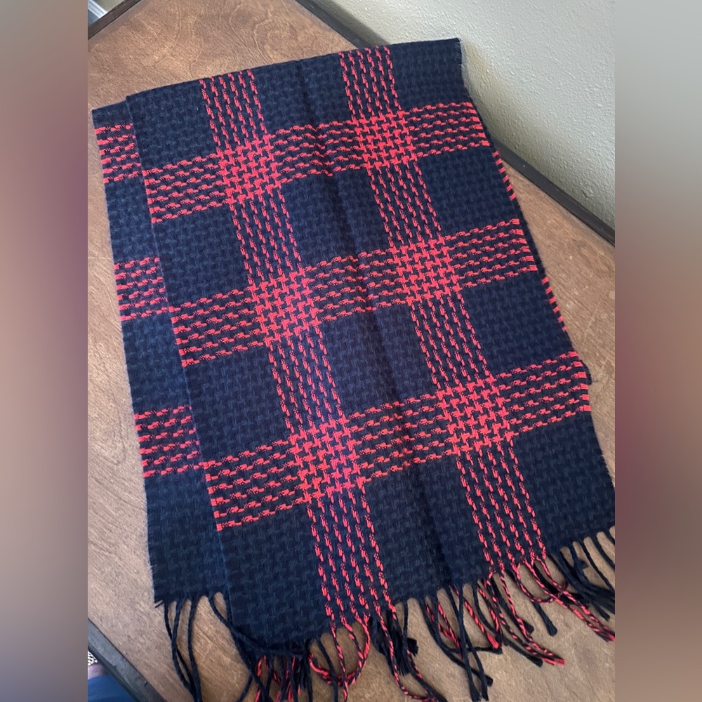 Red & Black Plaid Scarf
